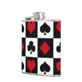 Vier kaartpakken heupfles (Links)