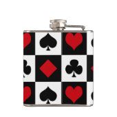 Vier kaartpakken heupfles (Achterkant)