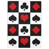 Vier kaartpakken klembord (Achterkant)