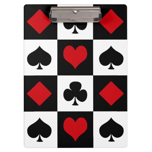 Vier kaartpakken klembord (Voorkant)