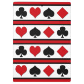 Vier kaartpakken klembord (Achterkant)