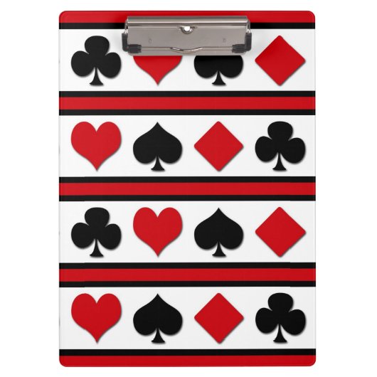 Vier kaartpakken klembord (Voorkant)