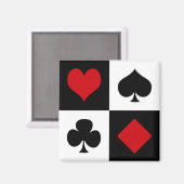 Vier kaartpakken magneet (Voorkant / Achterkant)
