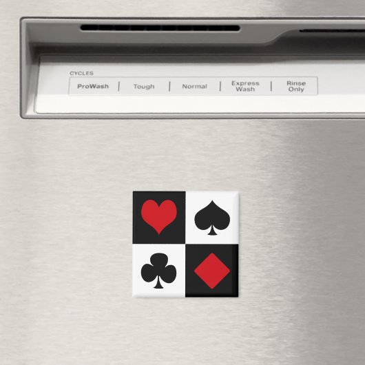 Vier kaartpakken magneet (Insitu (Vaatwasser))