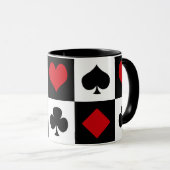 Vier kaartpakken mok (Voorkant rechts)