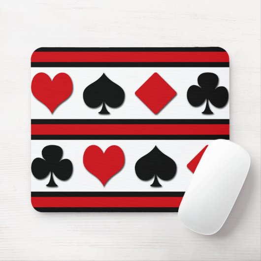 Vier kaartpakken muismat (Met muis)