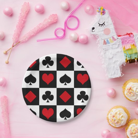 Vier kaartpakken papieren bordje (Feest)