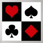 Vier kaartpakken poster (Voorkant)