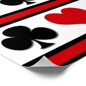 Vier kaartpakken poster (Hoek)