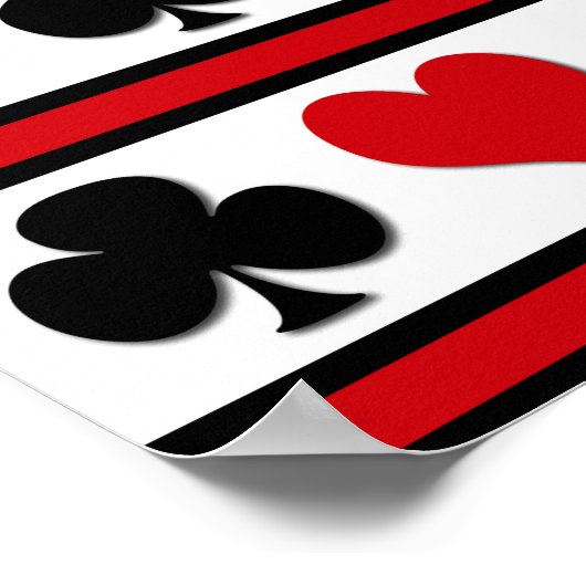 Vier kaartpakken poster (Hoek)