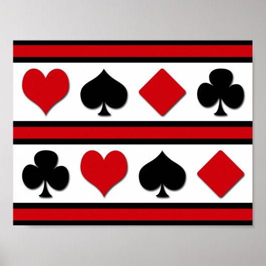 Vier kaartpakken poster (Voorkant)