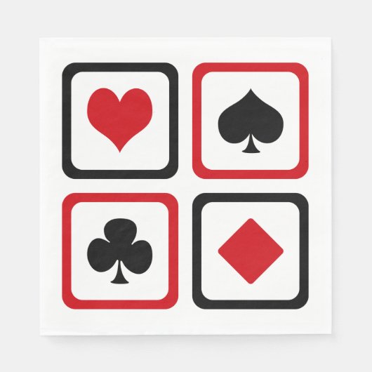 Vier kaartpakken servet (Voorkant)