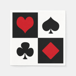 Vier kaartpakken servet