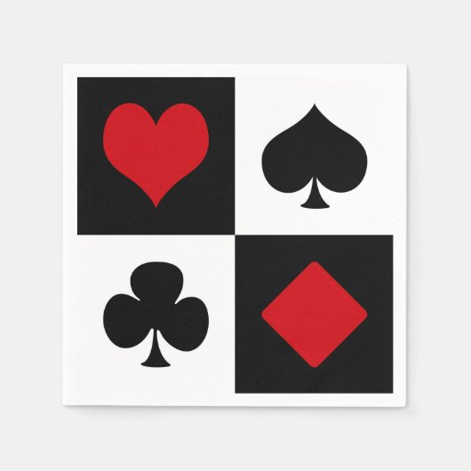 Vier kaartpakken servet (Voorkant)