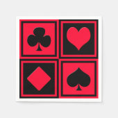 Vier kaartpakken servetten (Voorkant)