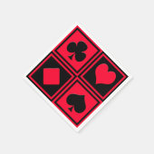 Vier kaartpakken servetten (Hoek)