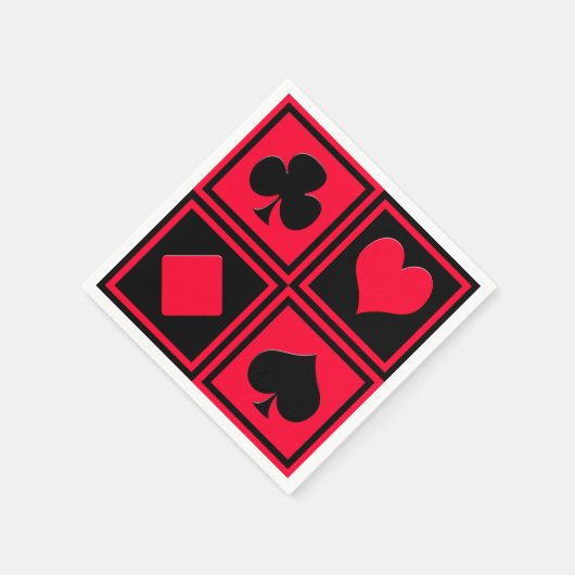 Vier kaartpakken servetten (Hoek)