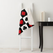 Vier kaartpakken sherpa deken (In situ)