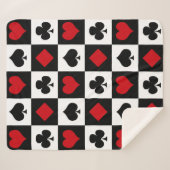 Vier kaartpakken sherpa deken (Voorkant (horizontaal))