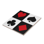 Vier kaartpakken tegeltje (Zijkant)