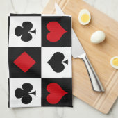 Vier kaartpakken theedoek (Quarter Fold)