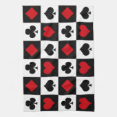 Vier kaartpakken theedoek (Verticaal)