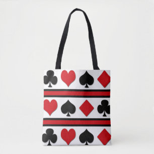 Vier kaartpakken tote bag