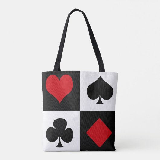 Vier kaartpakken tote bag (Achterkant)