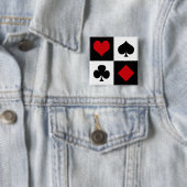 Vier kaartpakken vierkante button 5,1 cm (In situ)