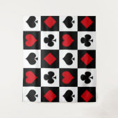 Vier kaartpakken wandkleed (Voorkant)