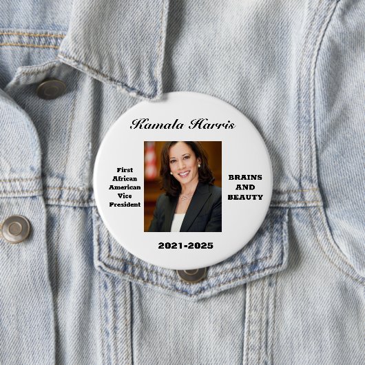 VIER KAMALA HARRIS RONDE BUTTON 4,0 CM (In situ)