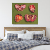 Vier kartonnen en juwelen, vlinder canvas afdruk (Insitu (Slaapkamer))