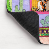 Vier Katten bij het Paarse Huis van Adobe Muismat (Hoek)