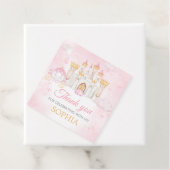 Vier keer een prinses verjaardagsfeestje bedankjes labels (In situ)