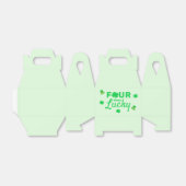 Vier keer gelukkige 4e verjaardag bedankdoosjes (Uitgevouwen)