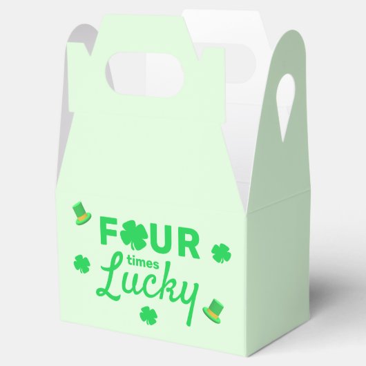 Vier keer gelukkige 4e verjaardag bedankdoosjes (Geopend)