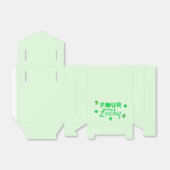 Vier keer gelukkige 4e verjaardag bedankdoosjes (Uitgevouwen)