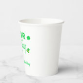 Vier keer gelukkige 4e verjaardag papieren bekers (Links)