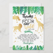 Vier keer per dag Wilde Boys Bedankkaart (Voorkant)