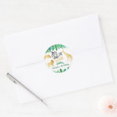 Vier keer per dag Wilde Boys Ronde Sticker (Envelop)