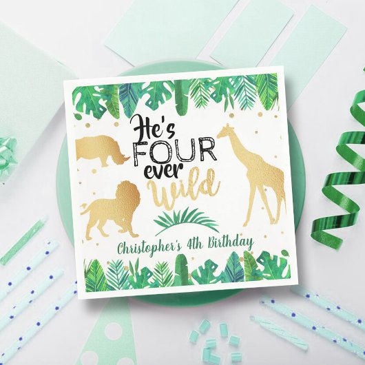 Vier keer per dag Wilde Boys Servet