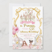 Vier keer Prinses Verjaardag Kaart (Voorkant)