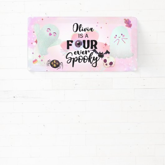 Vier keer spookachtig spandoek (Insitu)