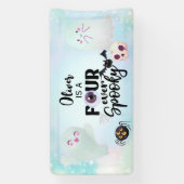 Vier keer spookachtig spandoek (Verticaal)