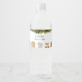 Vier keer wild 4de verjaardag waterfles etiket (Voorkant)