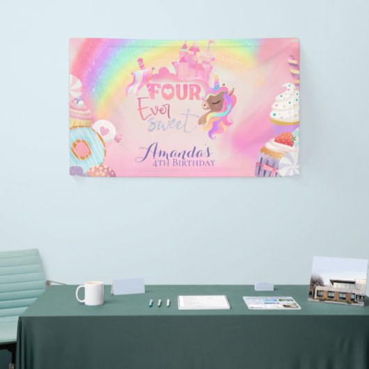 vier keer zo zoet spandoek (Beurs)