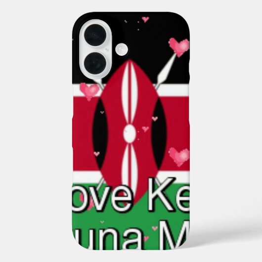 🇰🇪 Vier Kenia met onze iPhone-hoesjes en Hoesje (Achterkant)