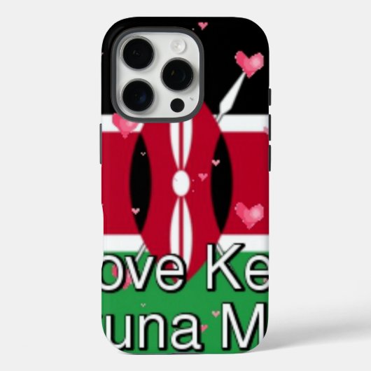 🇰🇪 Vier Kenia met onze iPhone-hoesjes en Hoesje (Achterkant)
