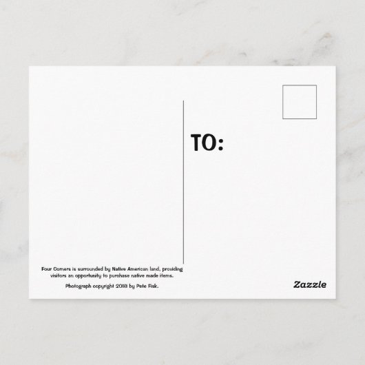 Vier kernen Nationaal Monument Briefkaart (Achterkant)