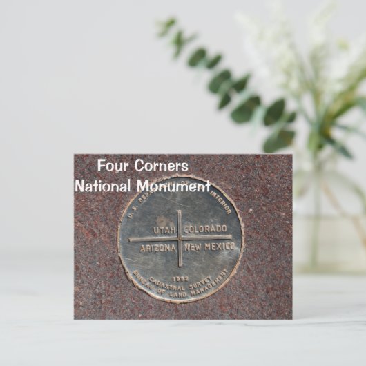 Vier kernen Nationaal Monument Briefkaart (Staand voorkant)